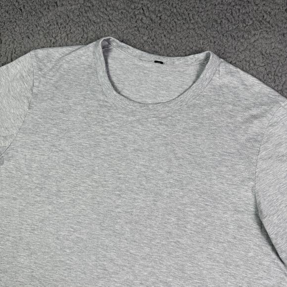Lululemon Shirt Mens M Gray Fundamental Organic Cotton Classic Fit Crewneck - Picture 1 of 8